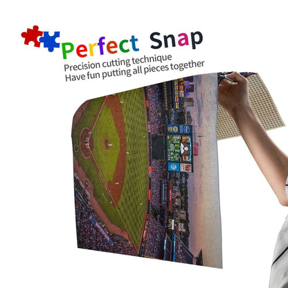 Baseball Field 1000 Pieces Jigsaw Puzzles for Adults Children - Exercise Patience Puzzle Game - Education Intellectual Large Puzzle Game Toys Gift