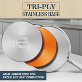 MICHELANGELO 3 Quart Saucepan with Lid & Steamer, Stainless Steel Sauce Pan with Triply Bottom, 3 QT Sauce Pot, Nonstick Saucepan Induction Compatible MICHELANGELO