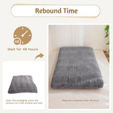 YOSHOOT 6 Inches Futon Mattress Full Size, Thick Futons Sofa Bed Couch, Floor Mattress for Adults, Shredded Foam Filling(Frame Not Included), Medium Firm YOSHOOT