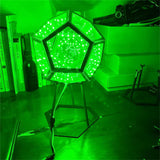 Bobbird Infinity Dodecahedron Creative Cool Infinity Dodecahedron Night Light Furniture Decoration Table Lamp, Party Atmosphere Light, Spiral Space LED Dimmable Light Bobbird