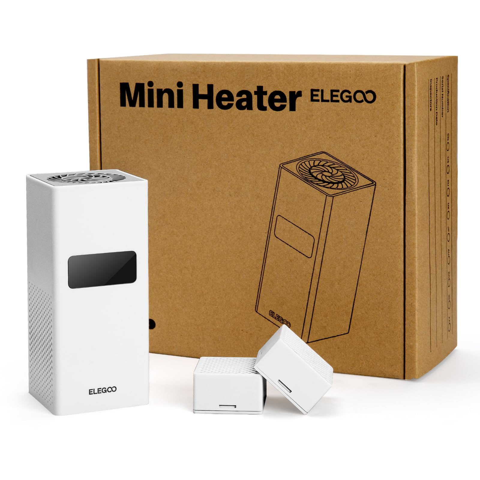 ELEGOO Smart Mini Heater for Resin 3D Printer Intelligent Temperature Control Heater with Air Filtration, Compatible with ELEGOO Most MSLA/DLP/LCD 3D Printers - WoodArtSupply