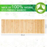 Bamboo Bath Mat Large Long Wood Bath Mat,16x48 Inch Non Slip Bamboo Shower Floor Mat Wooden Bathroom Mat for Bathtub,Spa,Door,Sauna or Outdoor (Natural Slat) Zoryllic