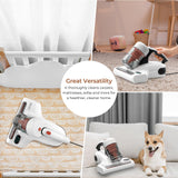 JIGOO Mattress Vacuum Cleaner : UV Bed Vacuum Cleaner 500W 13Kpa Strong Suction, High Heating Tech, Deep Cleaning Bed Vacuum for Sofa/Bed/Fabric Surface(Corded,120V) JIGOO
