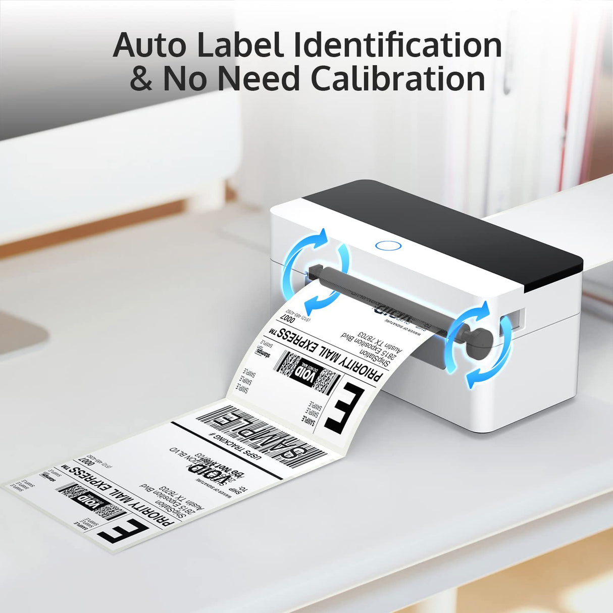 OFFNOVA Shipping Label Printer, USB 4x6 Label Printer for Shipping Packages, High Speed Thermal Printer, Supports ShipStation UPS FedEx Ebay OFFNOVA