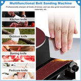 2 in 1 Mini Belt Disc Sander,4 Inch Sanding Disc Machine,1.18 x 13 inch Belt Sander 8000RPM for Knife Sharpening, Wood, Crafts, Metal, Stone, and Scissors Grinding Poiget