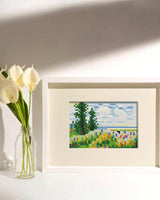 PeakLuv 12Pcs Small Diamond Art Kits Small Diamond Painting Kits, Classic Masterpiece Mini Diamond Art Kits for Beginners, Square Drill Mini Gem Painting 1-Hour Painting for Home Desktop Decor, 6X7in PeakLuv