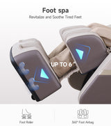 Real Relax 3D Massage Chair Full Body SL-Track, Zero Gravity Recliner with 16 Massage Modes, Body Scan, Wasit Heating, Foot Rollers, Bluetooth, Favor-22 Brown Real Relax