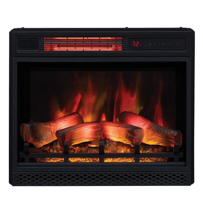 ClassicFlame 23II042FGL 3D Infrared Quartz Fireplace Insert with Safer Plug and Sensor, 23"