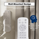 Wozzio 52'' Ceiling Fans with Lights Remote Control,Black Modern Ceiling Fan 3CCT 22W Dimmable LED Light,3 Reversible Blades,6 Speed Ceiling Fan for Bedroom Livingroom Home Office Wozzio