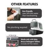 Baby Brezza Bottle Washer Pro - Baby Bottle Washer, Sterilizer + Dryer - All in One Machine Cleans Bottles, Pump Parts, & Sippy Cups - Replaces Hand Washing, Bottle Brushes and Drying Racks Baby Brezza