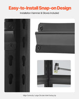 VEVOR Storage Shelves, 2000 lbs, 5 Tier Garage Storage Shelving, 16" D x 32" W x 63" H Adjustable Metal Shelves for Garage Shelves Utility Rack Shelf, Ideal for Kitchen, Warehouse, Basement, Black VEVOR