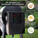 Levain & Co Meat Temperature Magnet & BBQ Smoker Guide - Smoker & Pellet Grill Accessories - Wood, Time, & Temp - BBQ Smoker Accessories - Grilling Gifts for Men Levain & Co