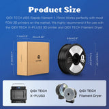 R QIDI TECHNOLOGY ABS Filament 1.75mm, 3D Printer Filament ABS Rapido 1kg Spool (2.2lbs), Suitable for Hyper Speed Printing, 3D Printing Filament Fit Most FDM 3D Printers, Highly Resistant, Black R QIDI TECHNOLOGY