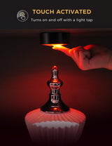 swesara Stick on Lights with Remote Shelf Battery Operated Push Lights Small Led Bookshelf Above Cabinet Lighting 2 Pack Black swesara