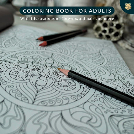 Coloring Books for Adults Relaxation by Mindmellow – Stress Relief Coloring Book for Adults & Teens - Calming Designs to Inspire Creativity and Mindfulness - Coloring Books for Teens Mindmellow