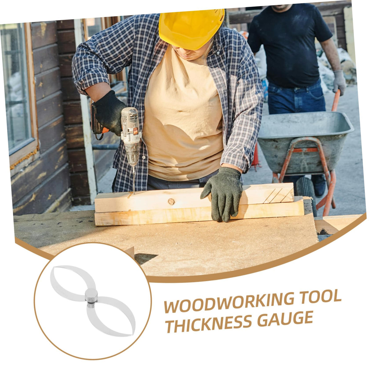 Hemobllo Double Ended Woodturning Calipers Stainless Steel Thickness Gauge for Accurate Measurement of Inner Outer Essential Tool for Woodworking Projects Hemobllo