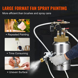 VEVOR Spray Paint Pressure Pot Tank, 2L/0.5gal Lightweight Air Paint Pressure Pot, 1.8mm Nozzle Spray Paint Gun 3m Hoses for Home Decoration Architecture Construction Automotive Painting, 45PSI Max VEVOR