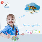 4 Pack Cartoon Diamond Art Kits for Kids, Crafts for Girls 8-12 Arts and Crafts for Kids Ages 4-8, 5D Cute Animals Diamond Art Painting for Adults Beginner, Gem Art for Home Wall Decor (6X6 inch) NANZHOO