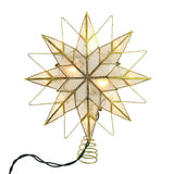 Kurt S. Adler UL3168 Lighted Treetopper, White, Gold Kurt S. Adler