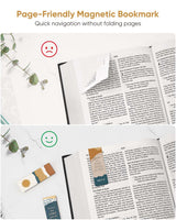 Morjor 8 Pcs Magnetic Bible Verse Bookmarks with Envelope, Bible Bookmarks for Women and Men, Inspirational Christian Bookmarks, Christian Gift, Encouragement & Strength 3 Morjor