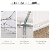 Outsunny 20' x 32' Heavy Duty Party Tent & Carport with Removable Sidewalls and Double Doors, Large Canopy Tent, Sun Shade Shelter, for Parties, Wedding, Outdoor Events, BBQ, White Outsunny