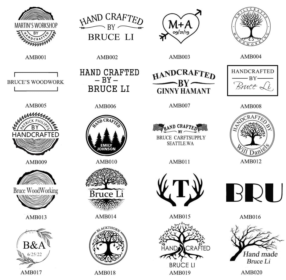 Custom Branding Iron for Wood and Leather – Arokimi Heat Stamp with Wooden Handle for Unique Gifts Arokimi