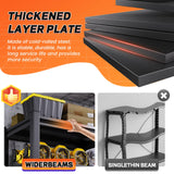 FFVVGH 72 ”H Garage Shelving Heavy Duty, Garage Storage Shelves 2500LBS Industrial Shelving Unit, Adjustable Metal Shelving, Steel Garag Organizer, Rack Shelf for Basement, 72 ”H×36”W×16”D FFVVGH