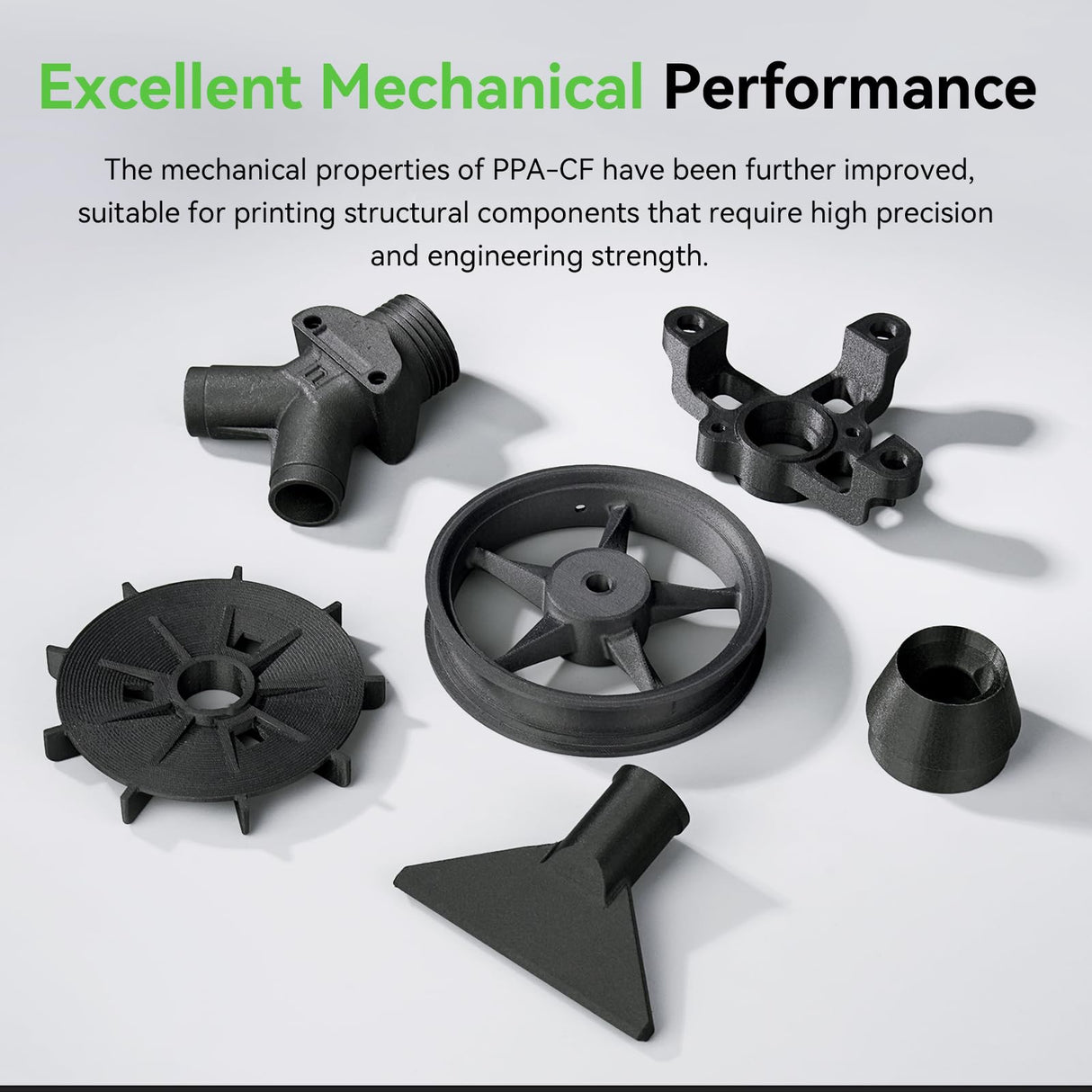 Creality PPA-CF 3D Printer Filament, 1kg, High-Performance Nylon with 15% Carbon Fiber, Black Creality