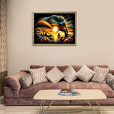 Elephant Diamond Art Kits for Adults, Diamond Painting Kits for Adults, 5D DIY Full Drill Animal Gem Craft Arts Diamond Round Dots Picture for Gifts Home Wall Decor 16" x 12" croshom