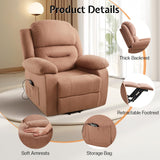 Jocisland Power Lift Recliner Chair for Elderly, Adults Electric Reclining Chairs with Remote Control, Side Pockets, Motorized Sofa for Living Room Bedroom, Infinite Position, Brown Jocisland
