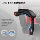 GTPLAYER Gaming Chair, High Back Leather Computer Gaming Chair with Footrest, Ergonomic Height Adjustable Office Chair with Removable Cover and Lumbar Support for Gaming and Work (Red) GTPLAYER