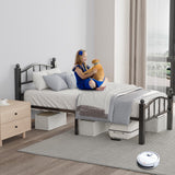 Blbeed Metal Twin Bed Frames, Noise-Free Design & Underbed Storage Heavy Duty Bed Frames with Headboard No Box Spring Needed/Tool-Free Assembly Blbeed