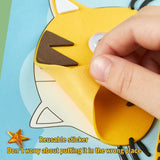 Lovyan 3D EVA Foam Stickers for Toddlers 12PCS Sticky Foam DIY Craft Preschool Art Class Drawing Sticker Puzzle Art Kit for Kids Boys Girls (Cartoon Animals A) Lovyan