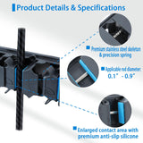 KULPORT Fishing Rod Holder, Wall-Mounted Fishing Rod Rack, Vertical Fishing Pole Holder Holds Up to 9 Rods or Combos, Fishing Rod Rack for Garage Organization System & Fits Most Rods KULPORT