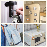 Bulerrylulu 9 Pcs Diamond Painting Magnets Kits Cute Cat Fridge Magnet Stickers Diamond Art Painting Keychains Gem Painting kit for Beginners Adults DIY Art Craft Gifts Home Decors (cat) Bulerrylulu