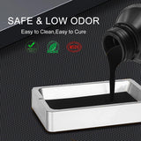 ApexMaker 3D Printer Resin Black, 1000g, High Precision, Low Odor, Quick Curing Standard Photopolymer Resin, 385-405nm UV Curing 3D Printing Liquid Photopolymer Resin for LCD DLP SLA 3D Printers ApexMaker