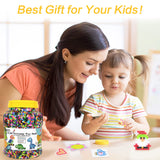 23,000 pcs Fuse Beads Kit for Kids Crafts, 30 Colors Iron Beads Set with 3 Pegboards, 5 Ironing Paper, 10 Patterns, Gifts for Birthday Christmas, Multicolor 5mm Melty Beads Bulk Refill Kit by Inscraft INSCRAFT