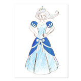 Melissa & Doug Princess Design Activity Kit - 9 Double-Sided Plates, 4 Colored Pencils, Rubbing Crayon Melissa & Doug