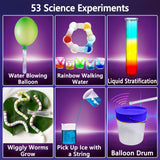 UNGLINGA 53 Experiments Science Kits for Kids Boys Girls, Gift Ideas for Birthday Christmas, Chemistry Physics Set, STEM Activities Learning Educational Scientist Toys UNGLINGA