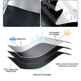 100% Blackout Curtains for Bedroom 39" x 57" Portable Blackout Shades Film No Drill Blackout Curtains Sunblock Window Cover Black Out Curtains for Nursery Dorm Room Office and Travel Windows T Legend