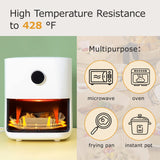 Palksky Air Fryer Paper Liners Disposable - 100Pcs Parchment Paper Square, Water-proof, Oil-proof, Non-stick, Free of Bleach for Microwave, Airfryer Accessories (6.3 Inch) Palksky