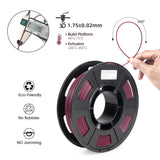 iSANMATE PETG 3D Printer Filament, Colorful Carbon Fiber Filament, PETG Filament 1.75mm Bundle(Black, Red, Coffee, Blue), High-Accuracy +/- 0.03 mm Carbon Fiber PETG, 250g x 4 Spool iSANMATE