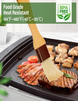 Pastry brush,Basting brush for Cooking,Natural Bristle BBQ Brush for Oil & Sauce,Wooden Handle Food Brush for Baking,Easy Clean Butter Brush,Durable Kitchen Culinary Utensil (1", 1 1/2 Inch,3 Pack) NXRACSH
