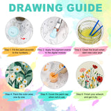 Framed Paint by Numbers Kit for Adults Beginner, Flower in Vase Easy Paint by Number Kits on Canvas Framed, Floral DIY Acrylic Oil Painting by Numbers with Frame for Gift Home Decor 8 x 12 inch GEEHEIY