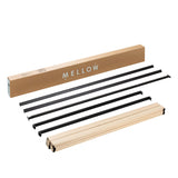 Mellow Metal Wood Slats Bunkie Board, Queen, Black Mellow
