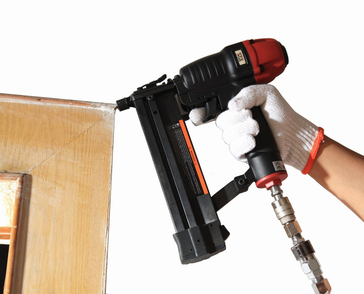 3PLUS HF509040SP 18 Gauge 2" Brad Nailer and 1/4-Inch Narrow Crown Stapler 2 in 1 3PLUS