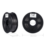 Zi-Rui Marble Color 3D Printer PLA Filament,Sparkly Black,1.75mm,Dimensional Accuracy+/- 0.03 mm, 2.2LBS. Zi-Rui