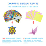 NISCHA Origami Kit for Kids Ages 8-12, 116 Sheets Paper with 54 Patterns & Guiding Book, Art and Craft Gifts for Birthdays, Christmas, Travel NISCHA