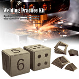 24 Pcs Welding Coupons, 11 Gauge Premium Steel Welding Kit, A36 Steel Plate Welding Equipment, 3x5 3x3 Inch Welding Practice Kit For Beginners, MIG, TIG Stick, Arc, Gas And Brazing Yuleimy