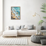 MEIYUDA Beach Diamond Painting Kits for Adults, 5D Seashell Starfish Diamond Art Kits for Beginners, Blue Ocean Beach DIY Gem Art Crystal Painting for Home Wall Decor and Present 12x16inch MEIYUDA
